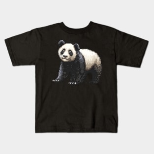 Panda in Pixel Form Kids T-Shirt